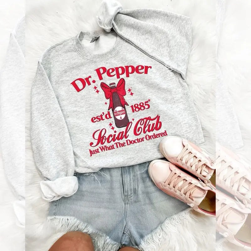 Dr. pepper social club sweatshirt , Dr. Pepper sweatshirt , Soda sweatshirt Shirt Hoodie | PrintMintTees.com