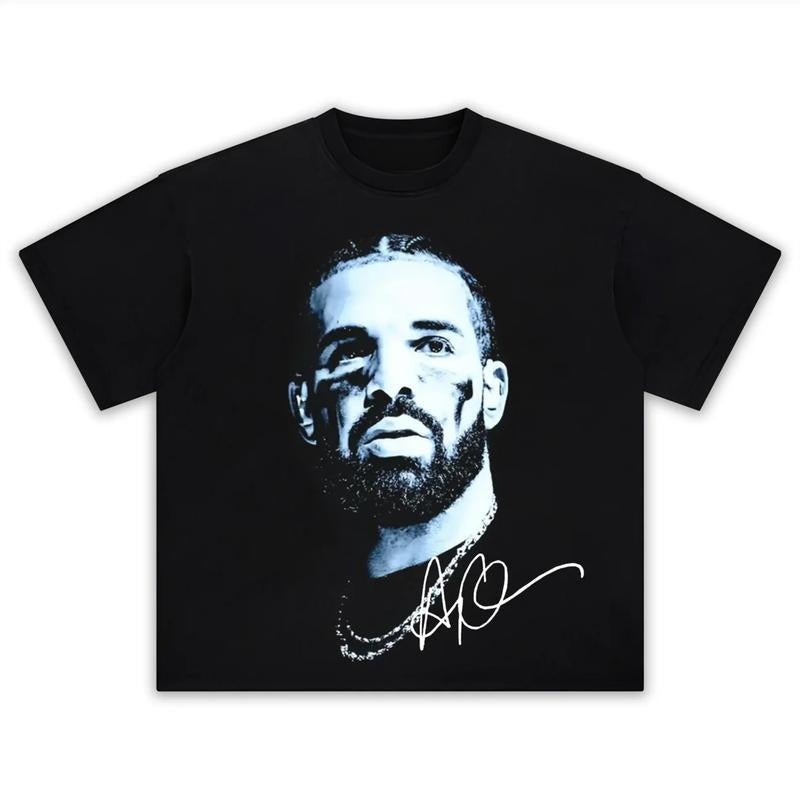 Drake Big Face Vintage Collage T-Shirt, Hip Hop Graphic Drake Rap Tee, Retro Drake Hiphop Rapper Tshirt, Gift For Men...