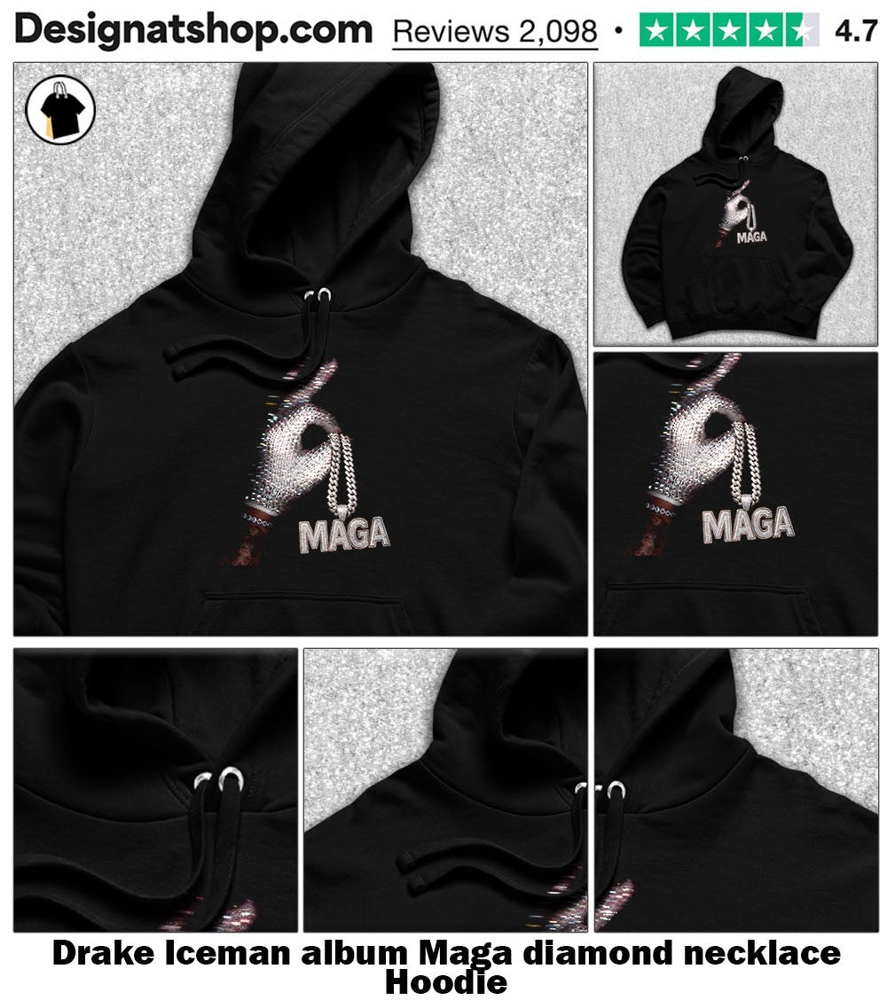 Drake Iceman album Maga diamond necklace shirt
