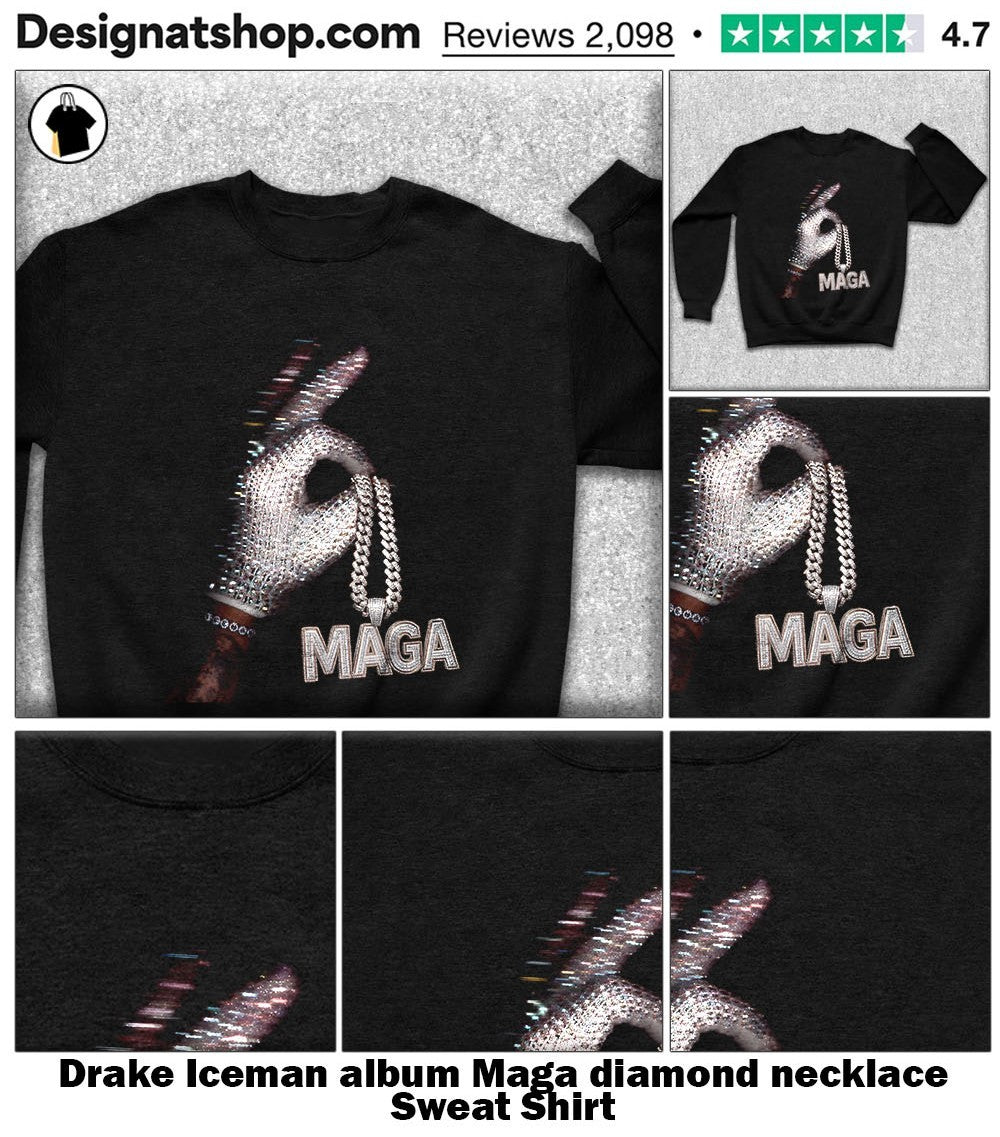 Drake Iceman album Maga diamond necklace shirt