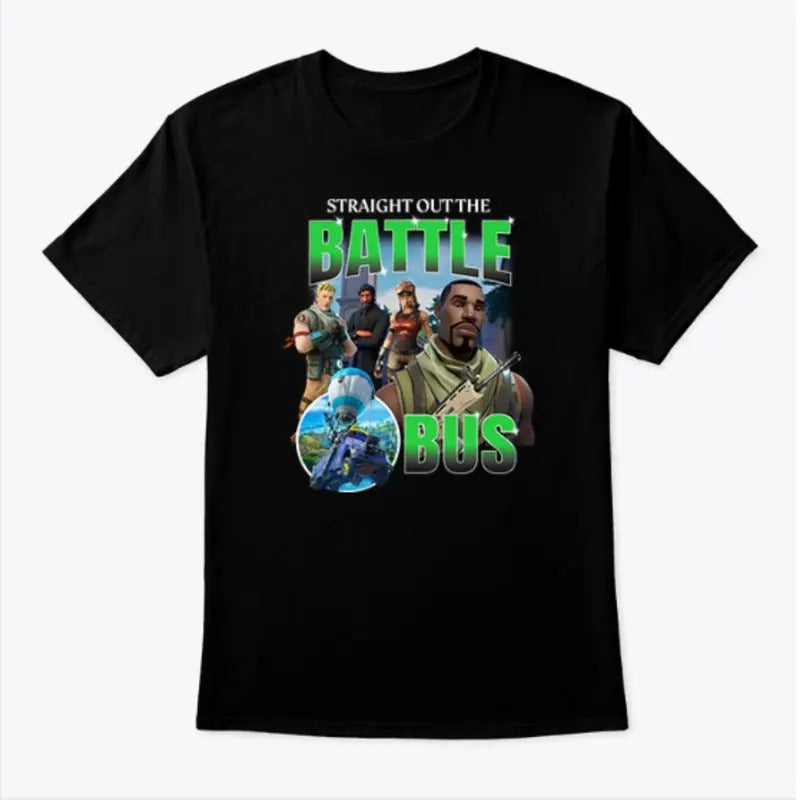 Drake Straight Out The Battle Bus Fortnite Shirt, Gift for him, Gift for her, UNISEX Tshirt Hoodie Sweatshirt