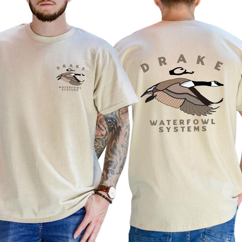 Drake Waterfowl Systems Classic Pullover With Bold Duck Design T-shirt Soft Fabric Short Sleeve Shirt Hoodie Sweatshirt