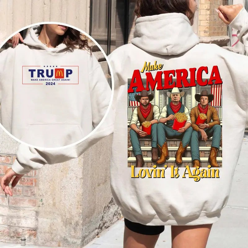 Dream Team MAGA Lovin It Again Shirt, Pro Donald, Funny Donald Shirt, Mc Donald Tee, Dream Team Nov 5 Shirt, Donald T Win...