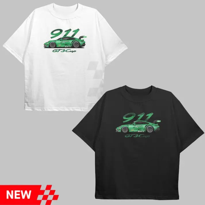Drive in Style: Car-Themed Vintage Graphic Tees, Porsche 911 GT3 Tshirt, The World of GT3 Car Series Shirts, Unisex Sport...