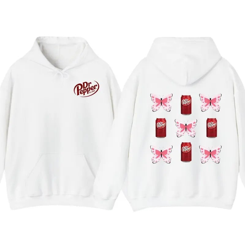 Drr Pepper Hoodie T-Shirt, DR. Pepper Bow Coquette Hoodie, Cute Soda Drink Hoodie Sweatshirt | PrintMintTees.com