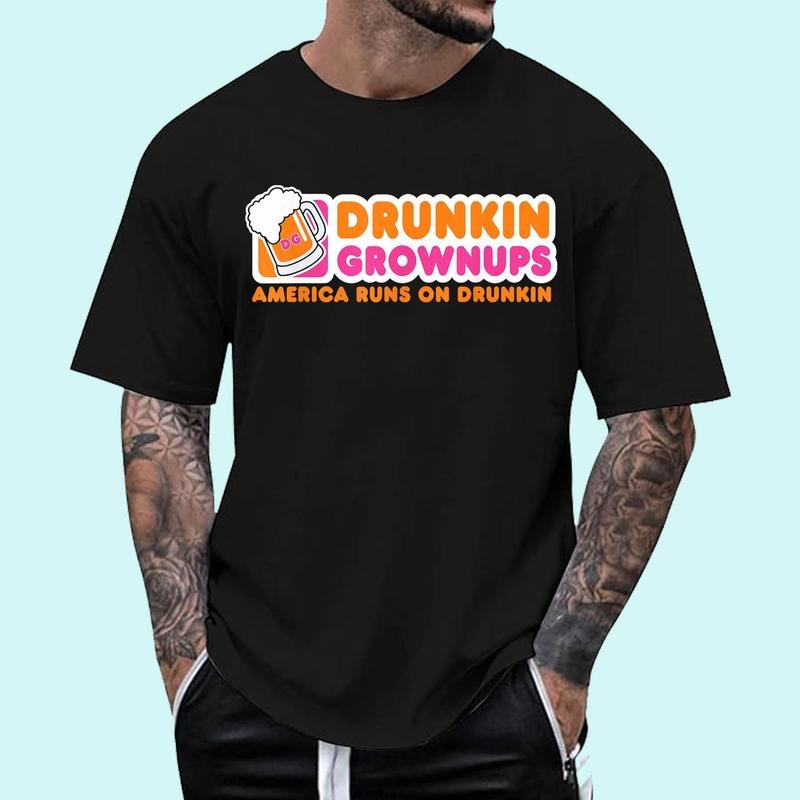 Drunkin Grownups Party Sarcastic Drinking Cotton 100% Top Trending Shirt Hoodie Sweatshirt