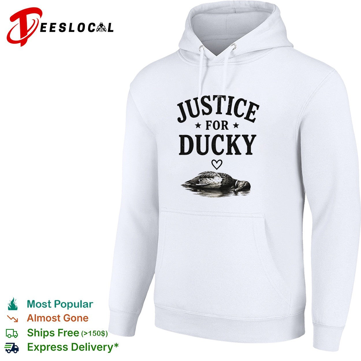 Duck floating justice for ducky shirt