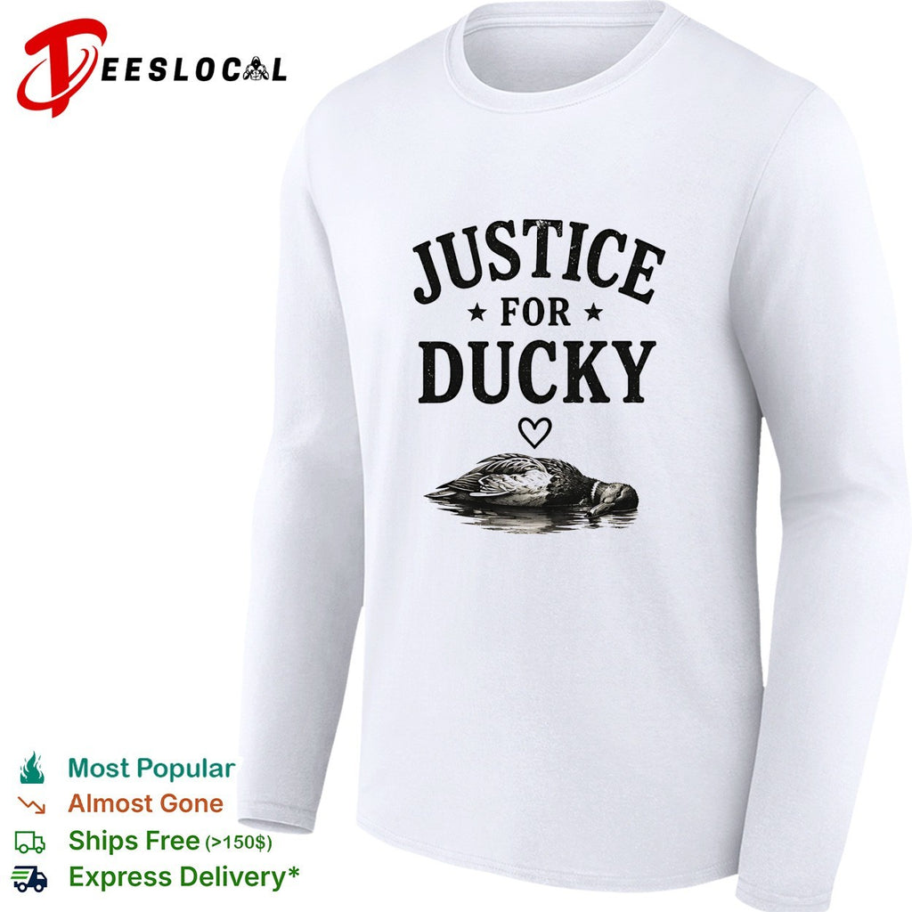 Duck floating justice for ducky shirt