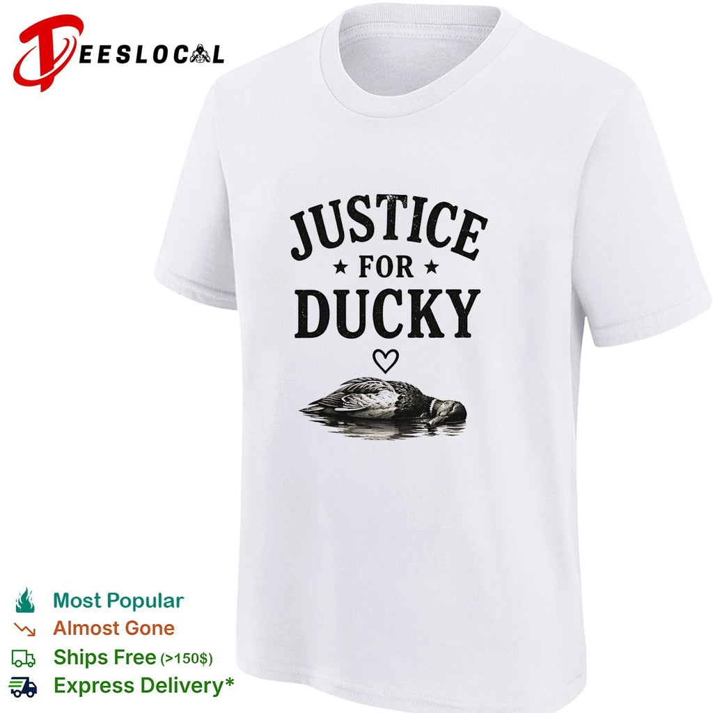 Duck floating justice for ducky shirt