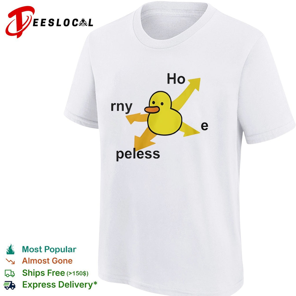 Duck horny hopeless arrows shirt