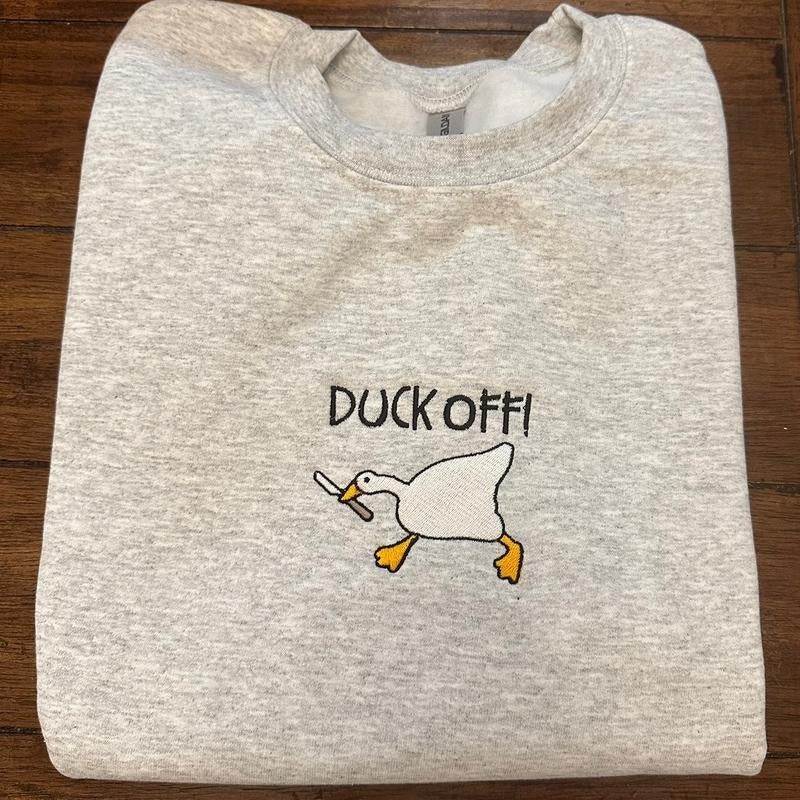 Duck Off Embroidered T-Shirts, Hoodie, Sweatshirt
