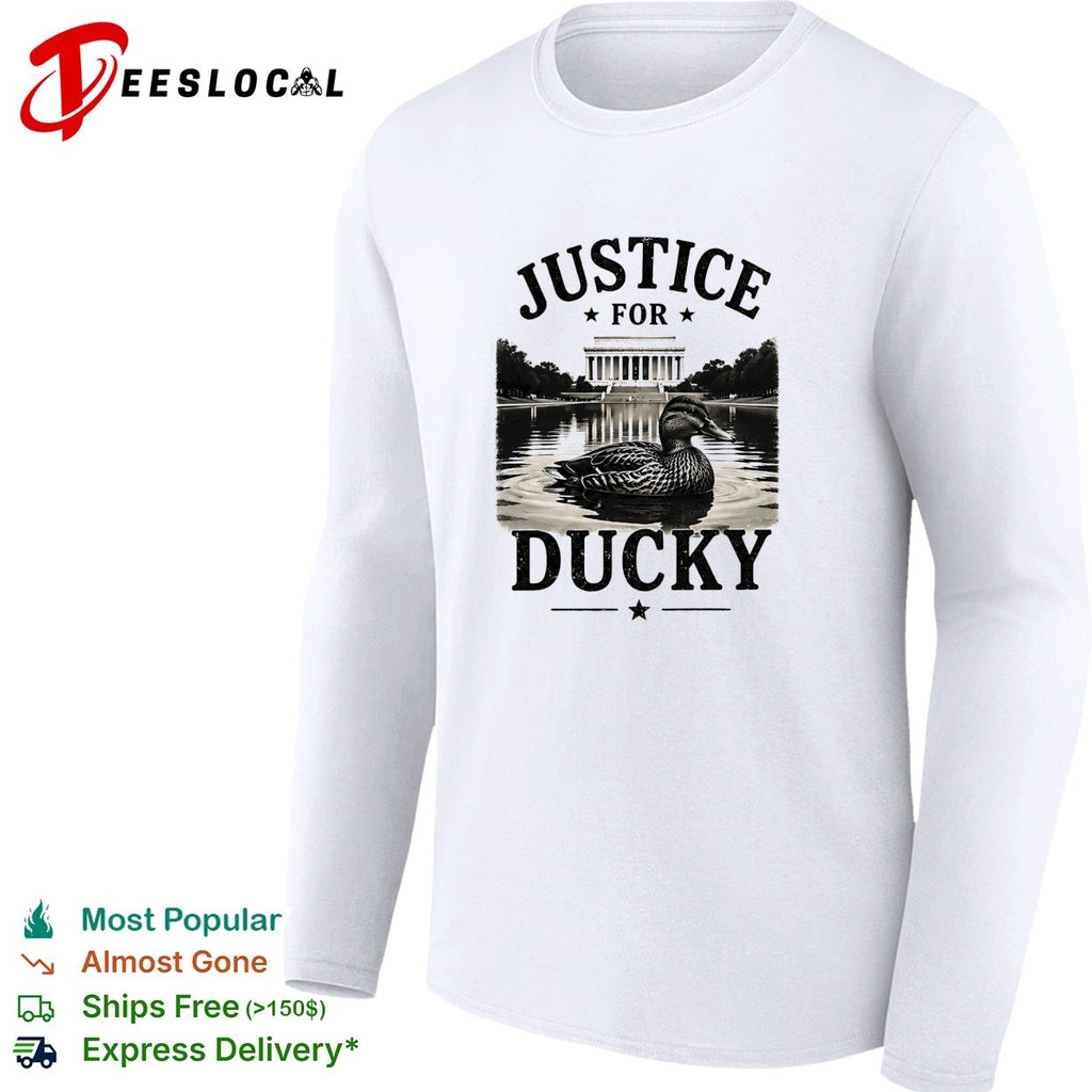 Duck swimming justice for ducky Lincoln Memorial shirt