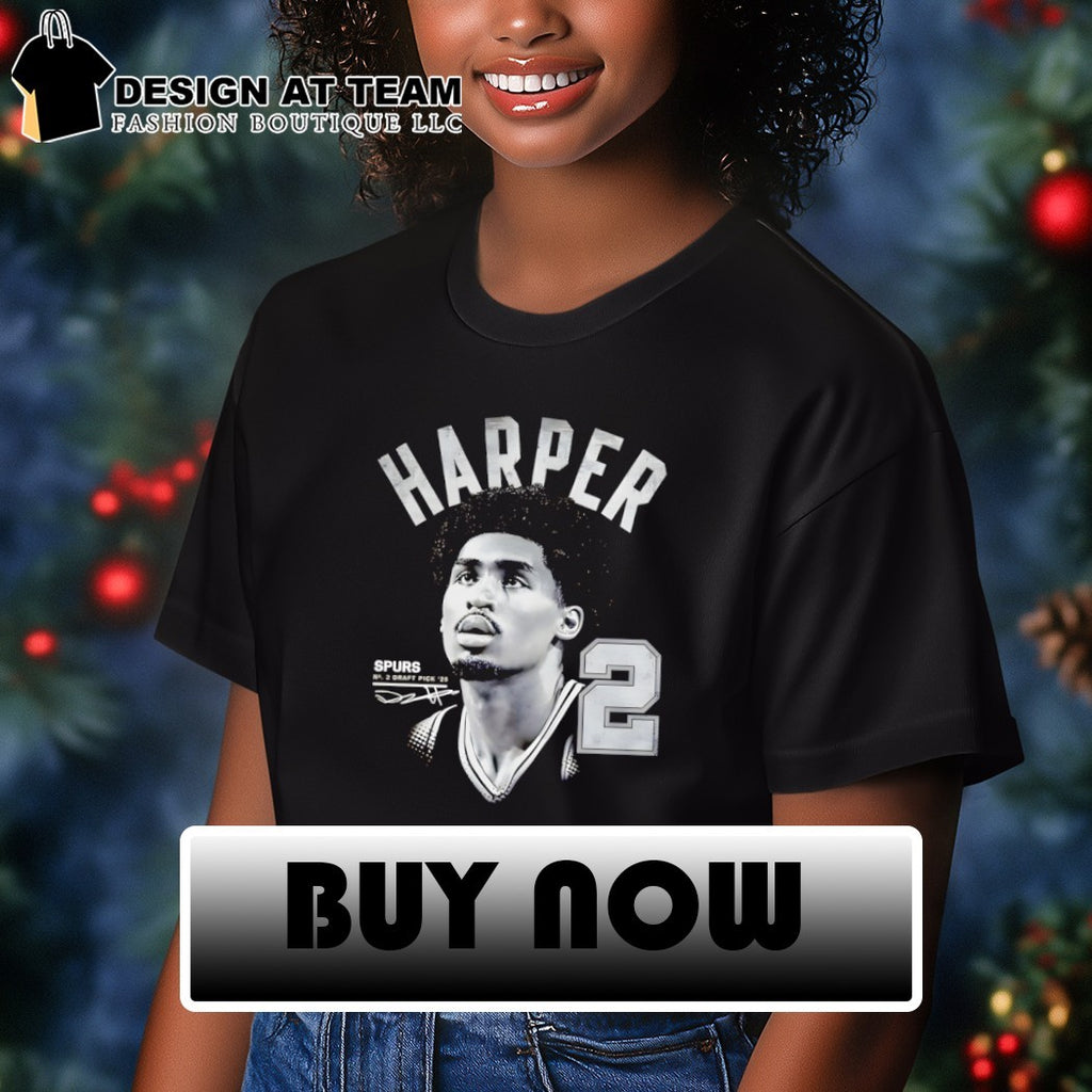 Dylan Harper 2 San Antonio Spurs Basketball Draft Pick ’25 signature shirt