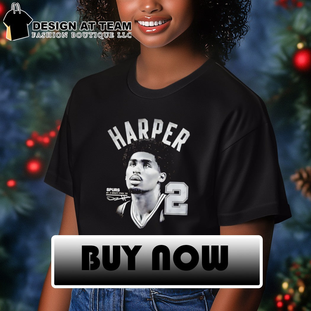 Dylan Harper 2 San Antonio Spurs Basketball Draft Pick ’25 signature shirt