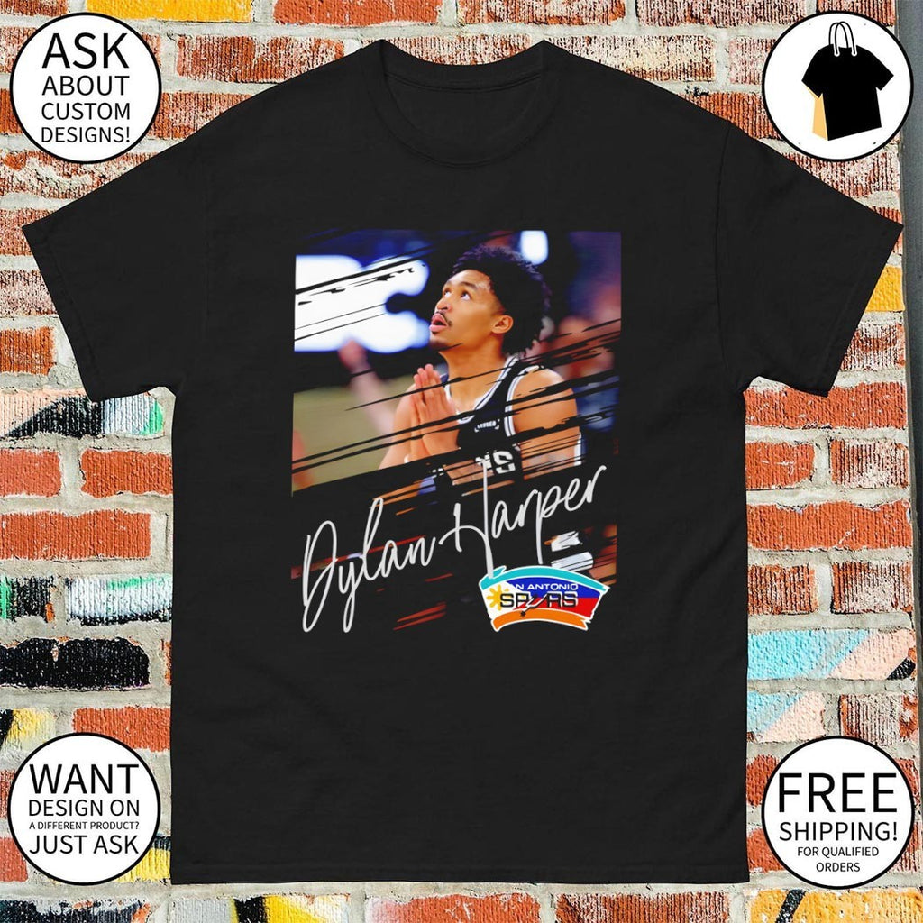 Dylan Harper San Antonio Spurs Basketball NBA Player signature shirt