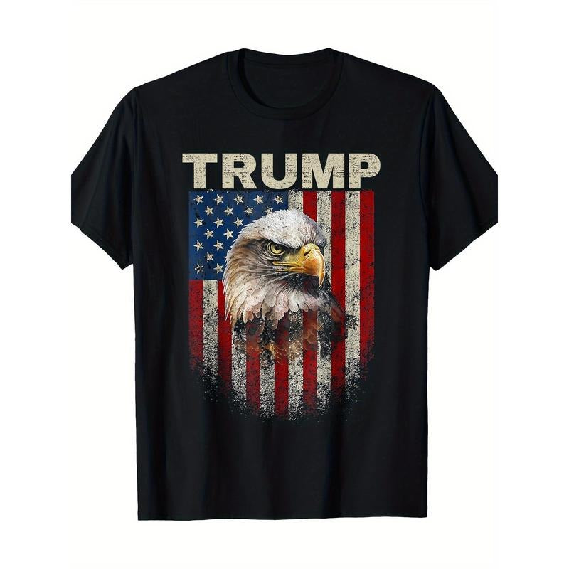 Eagle Trump 2024 Take America Back Trump Shirt For Men MAGA T-Shirt-220g made in usa Hoodie Sweatshirt | PrintMintTees.com