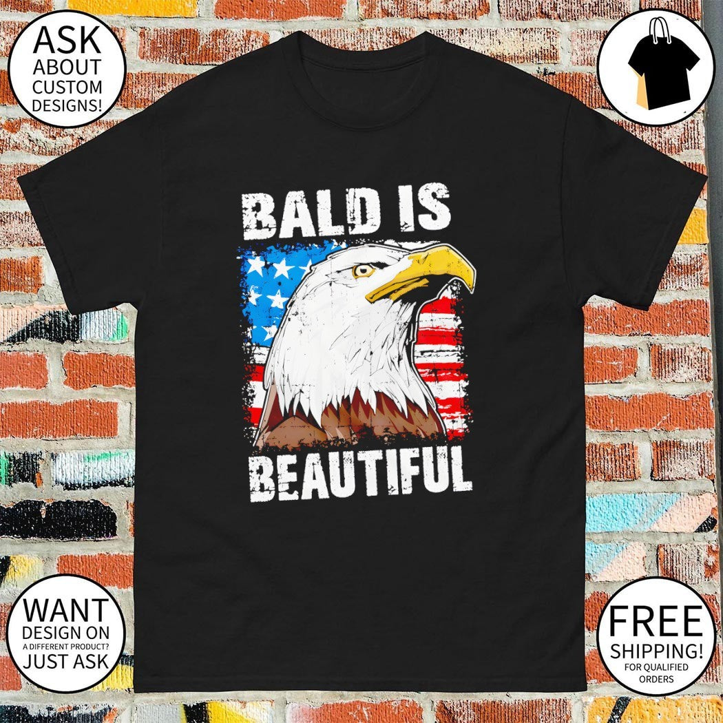 Eagle beautiful 4th of July Patriotic USA American flag shirt