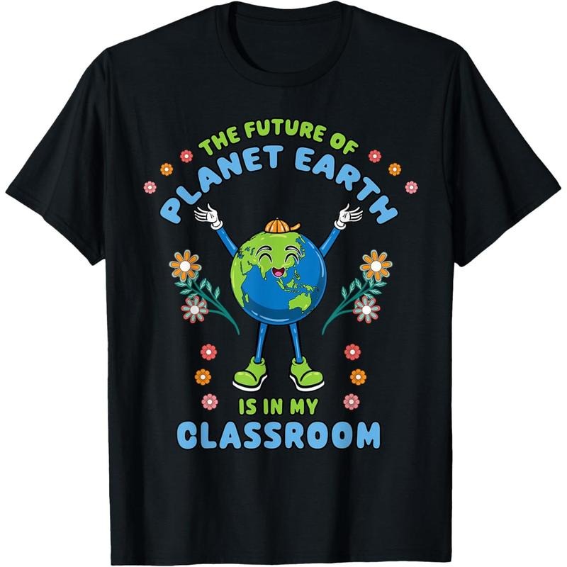 Earth Day Teacher the Future of Earth Is In My Classroom T-Shirt made in usa Hoodie Sweatshirt | PrintMintTees.com