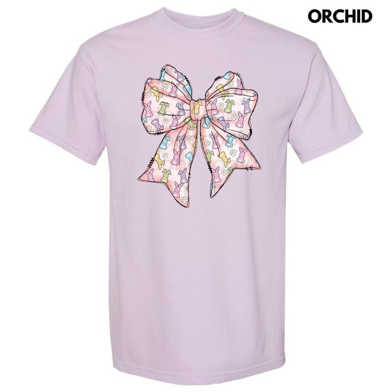 Easter Bunny Bow Comfort Colors T-Shirt Hoodie Sweatshirt | PrintMintTees.com