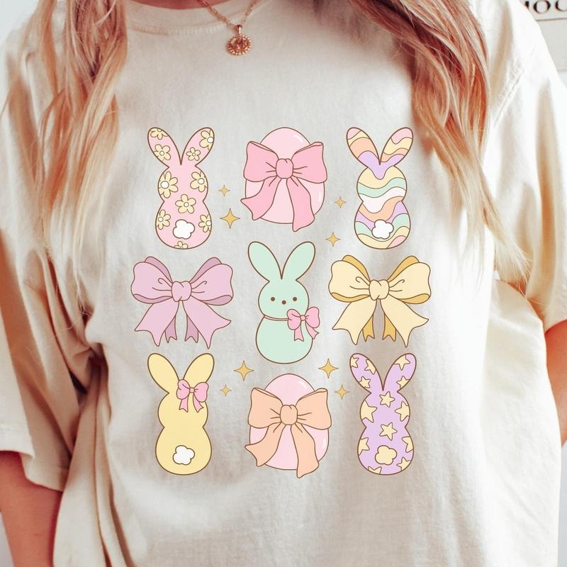 Easter Bunny Peeps Shirt, Cute Easter Gift, Womens Peeps Shirt, Happy Easter Bunny Shirt, Cute Bunny Tee Hoodie Sweatshirt
