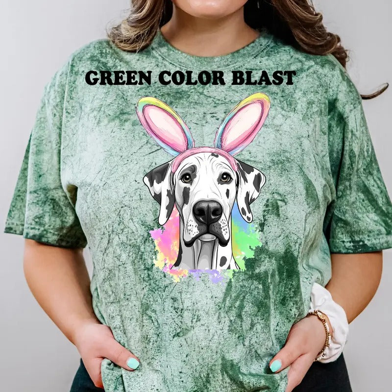 Easter Dalmation Shirt ~ Unisex Apparel Relaxed Fit Printed In The USA Clothing Womenswear Casual Comfort Cotton Hoodie...
