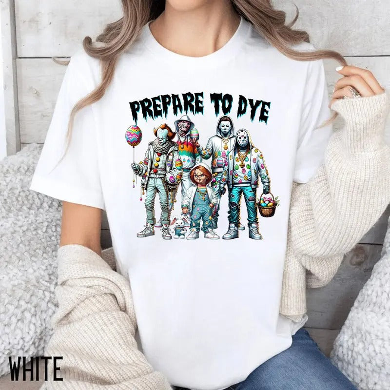 Easter Horror Crew Shirt, Happy Easter Horror Shirt, Trending Graphic Tee Hoodie Sweatshirt | PrintMintTees.com