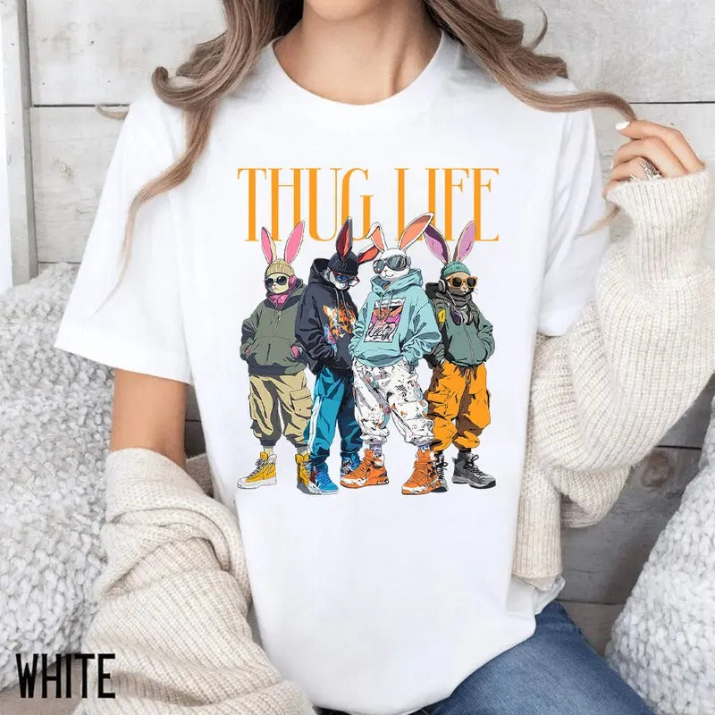 Easter Horror Crew Shirt, Happy Easter Horror Shirt, Trending Graphic Tee style 07 Hoodie Sweatshirt | PrintMintTees.com