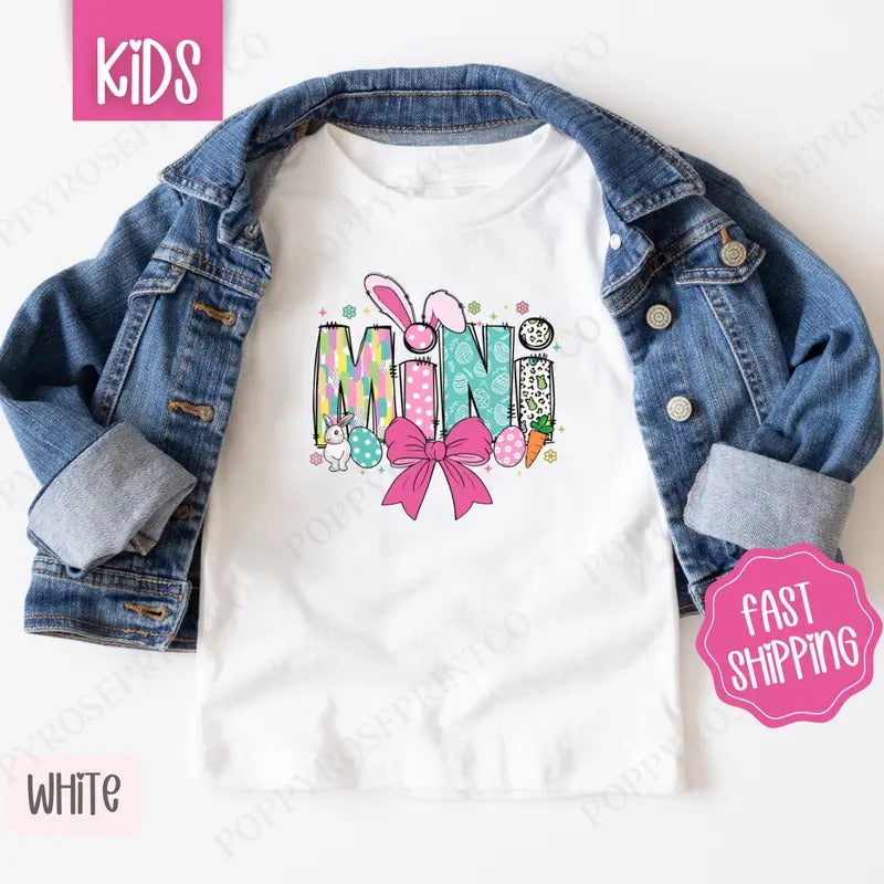 Easter Mini Kids Shirt - Easter Children's Tshirt - Cute Youth Tee Gildan Hoodie, Sweatshirt | PrintMintTees.com
