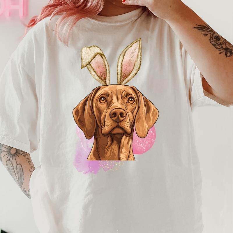 Easter Viszla Shirt ~ Unisex Apparel Relaxed Fit Printed In The USA Clothing Womenswear Casual Comfort Cotton Hoodie...