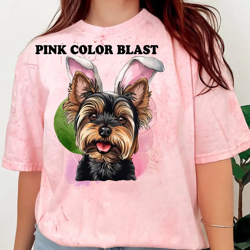 Easter Yorkie Dog Shirt ~ Unisex Apparel Relaxed Fit Printed In The USA Clothing Womenswear Casual Comfort Cotton Hoodie...