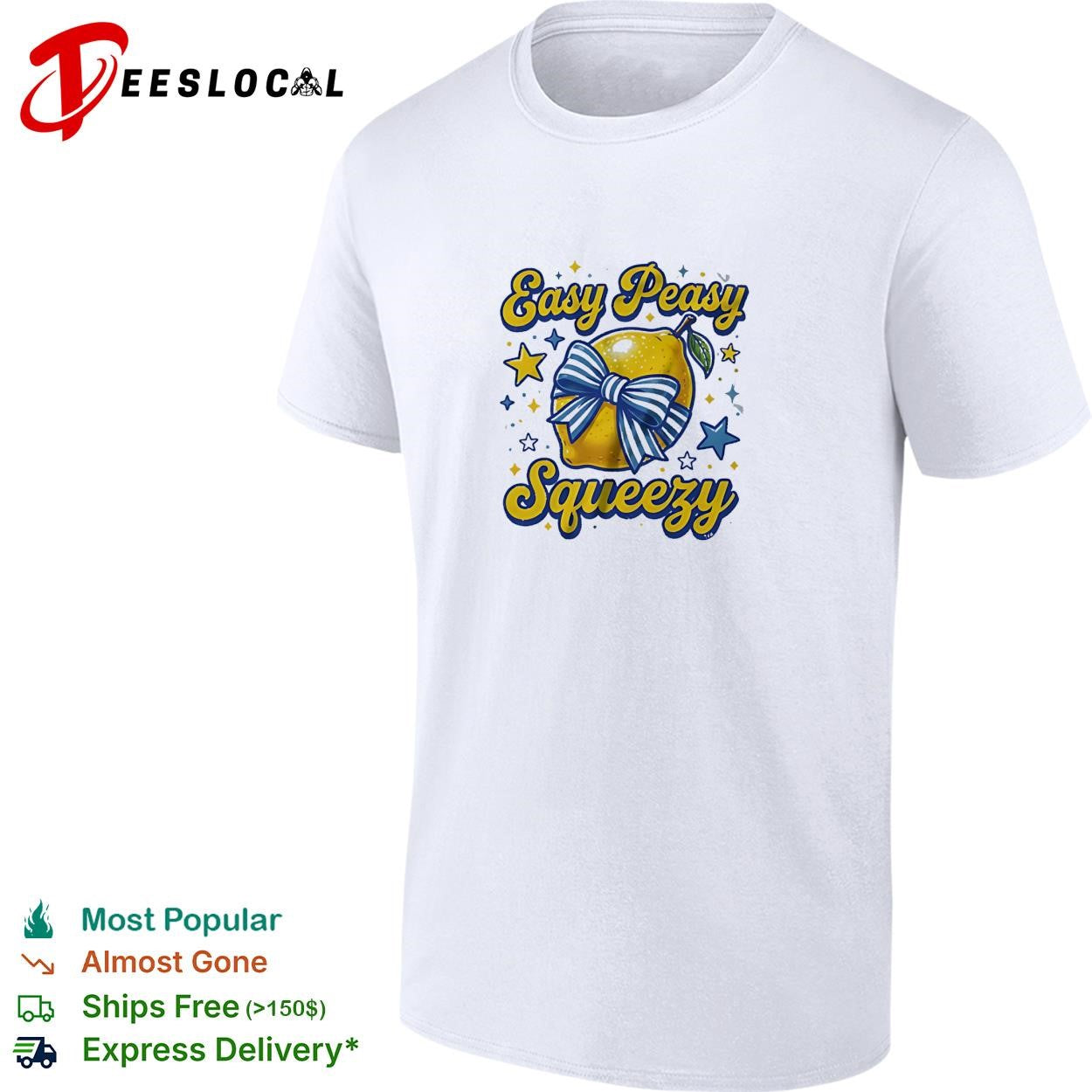 Easy peasy squeezy lemon stars vintage shirt