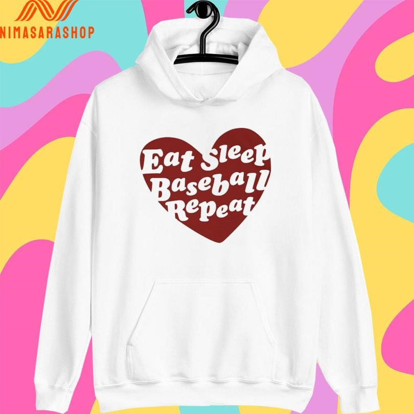 Eat Sleep Baseball Repeat Heart Shirts