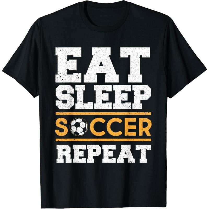 Eat Sleep Soccer Repeat - Cool Soccer Player Gift T-Shirt Hoodie Sweatshirt | PrintMintTees.com