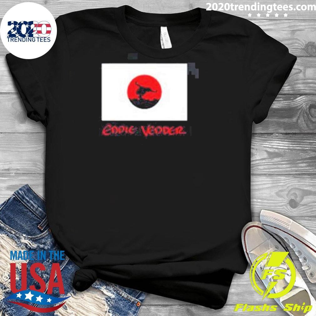 Eddie Vedder Japan 2026 Tour Merch Flag Shirt