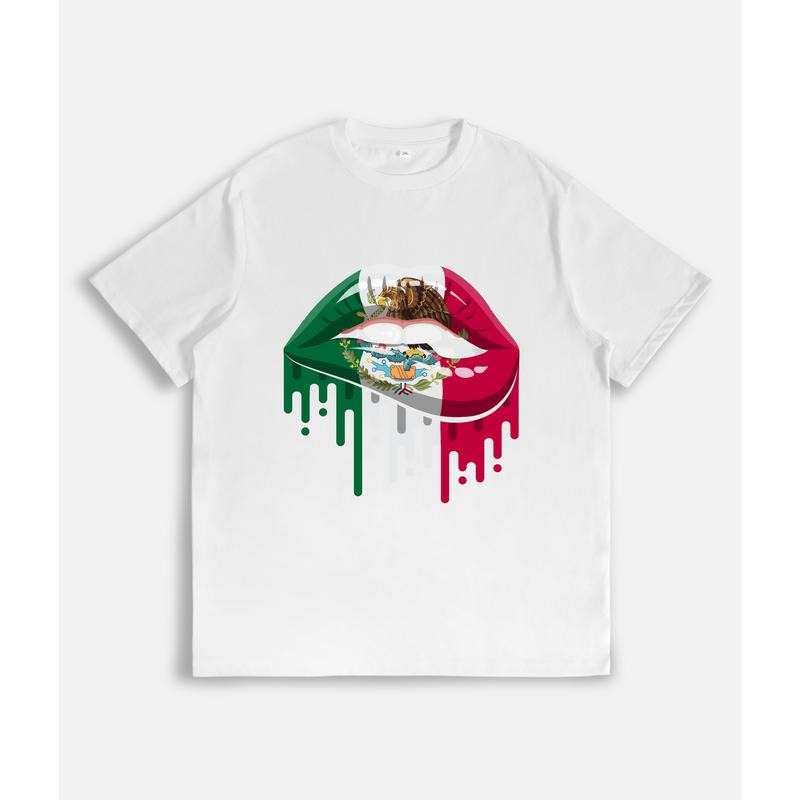 Edgy and Artistic T - Shirt: Mexican - Inspired Lip Design style 02 Hoodie Sweatshirt | PrintMintTees.com