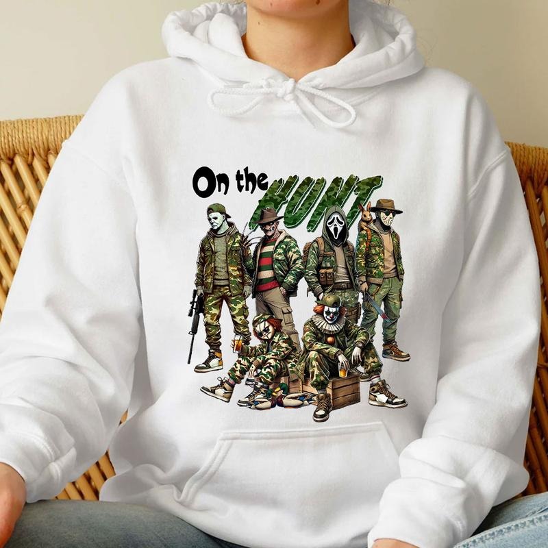Egg Hunting Squad Shirt, Happy Easter Horror Shirt, Trending Graphic Tee Hoodie Sweatshirt | PrintMintTees.com