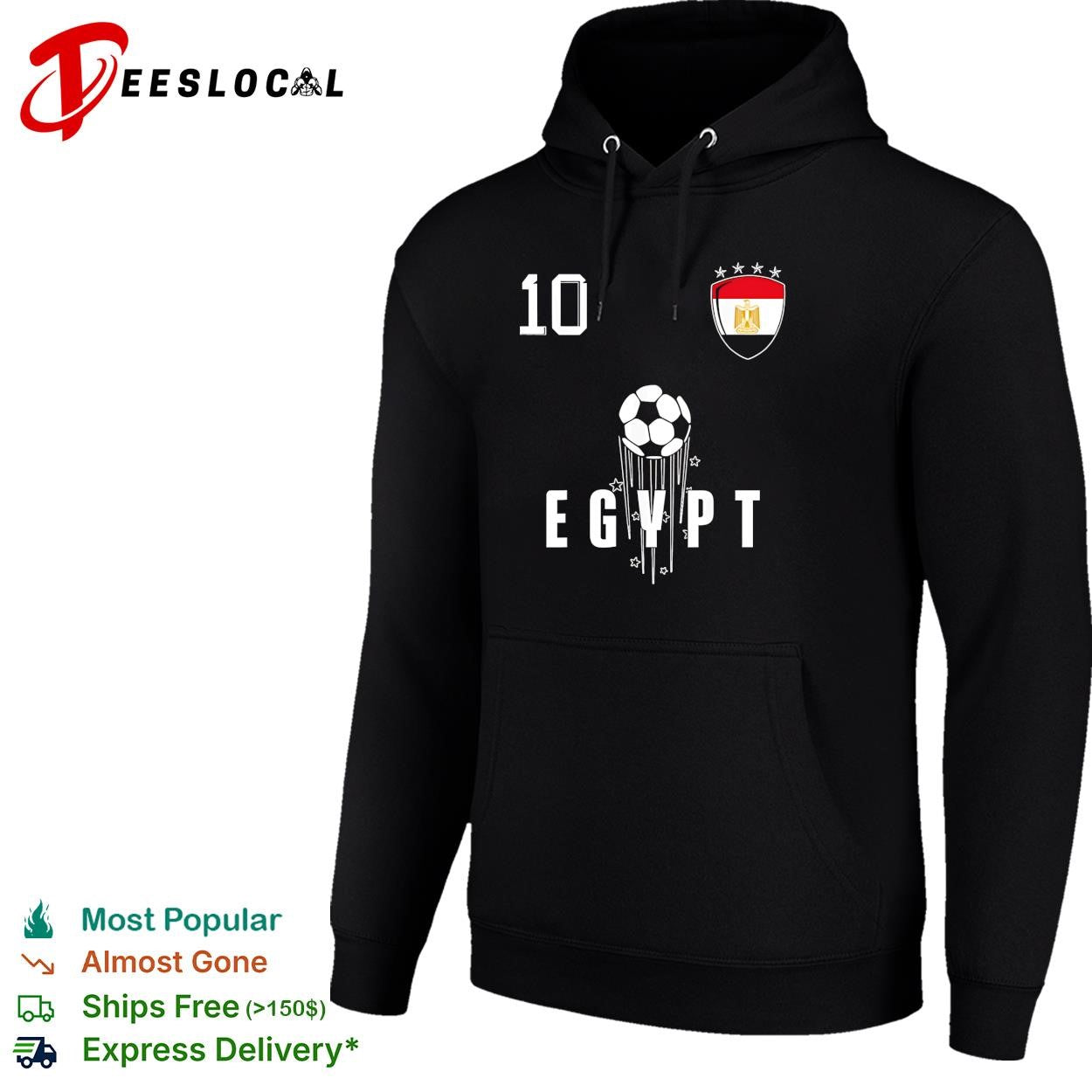 Egypt 10 soccer ball shirt