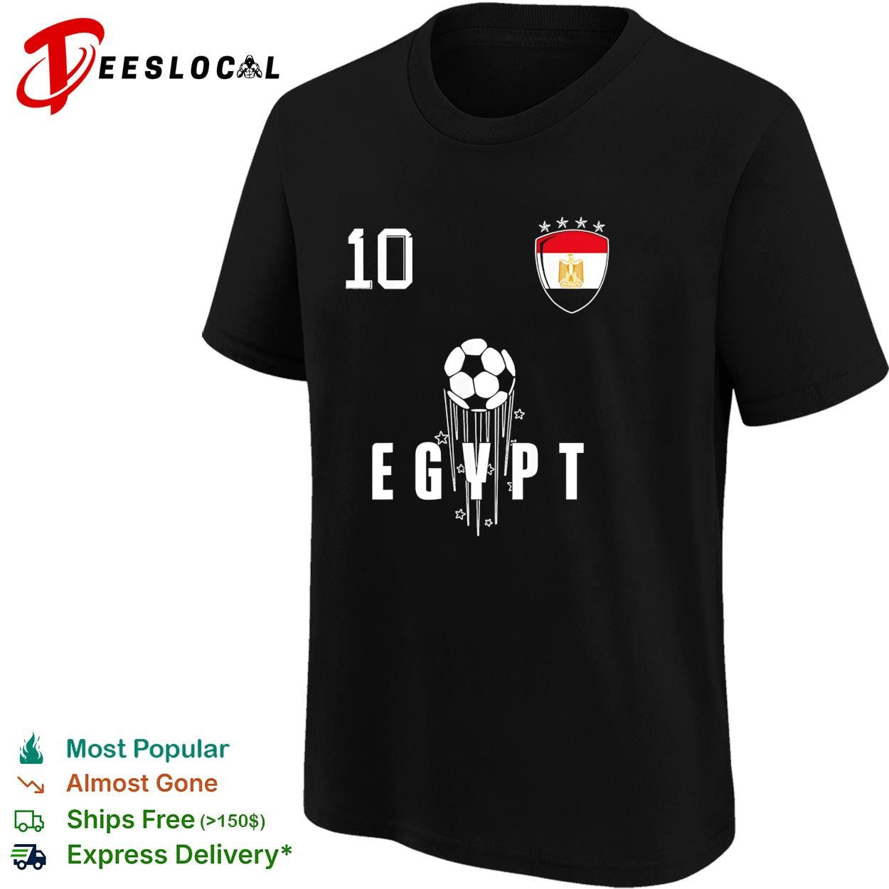 Egypt 10 soccer ball shirt