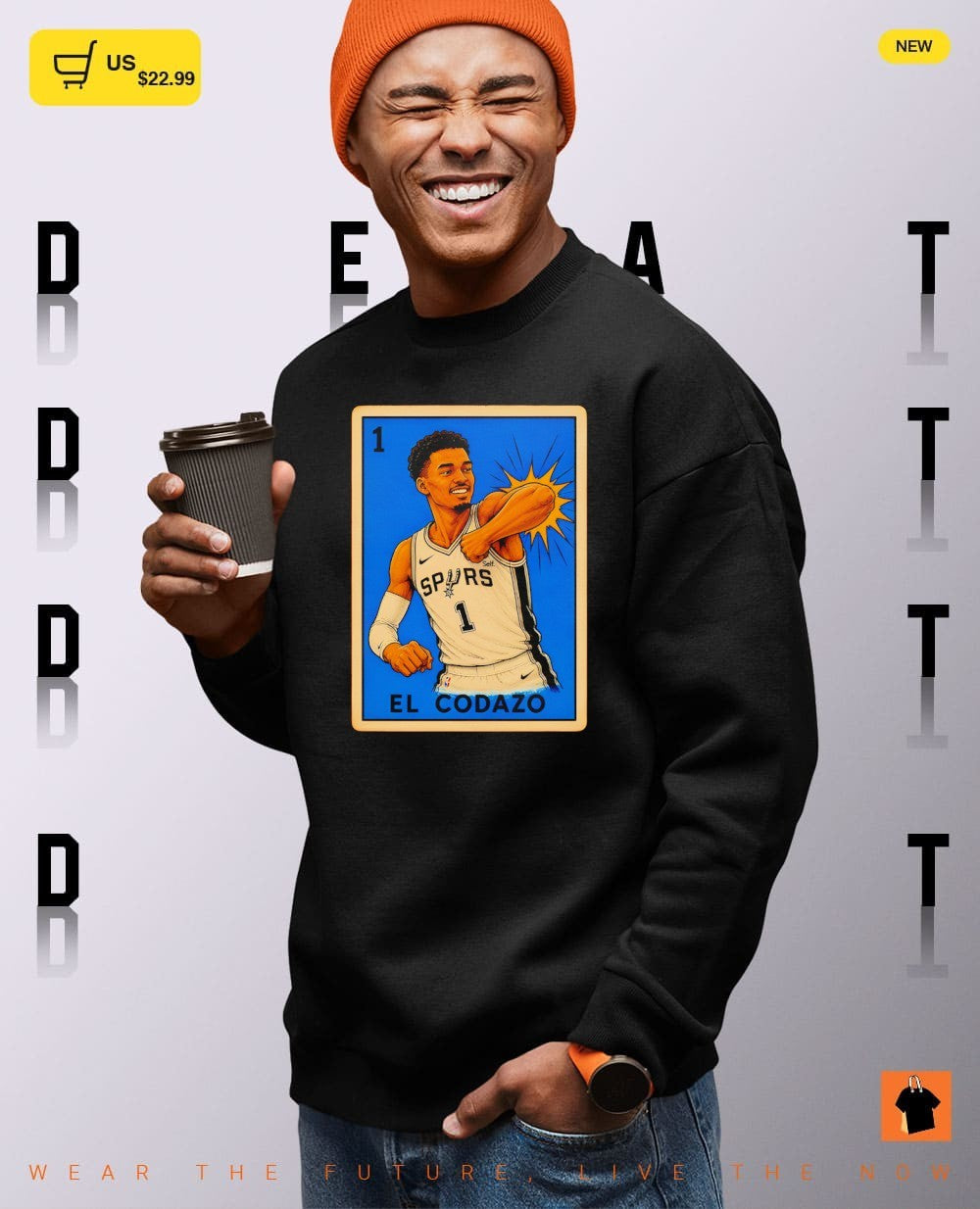 El Codazo Spurs Lotería Style Spurs Graphic Victor Wembanyama shirt