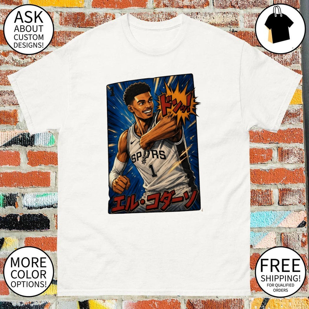 El Codazo Victor Wembanyama elbow San Antonio Spurs Basketball Japanese style shirt