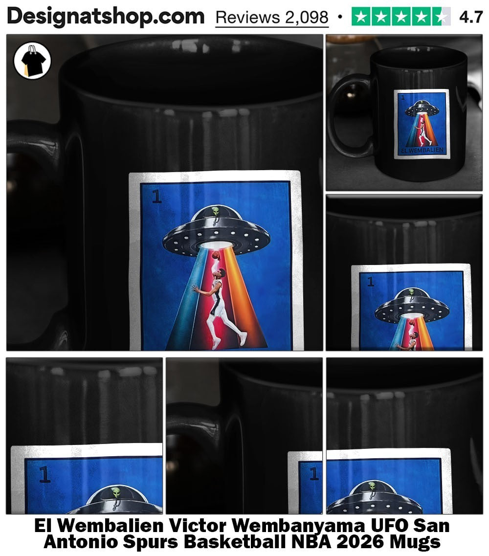 El Wembalien Victor Wembanyama UFO San Antonio Spurs Basketball NBA 2026 shirt