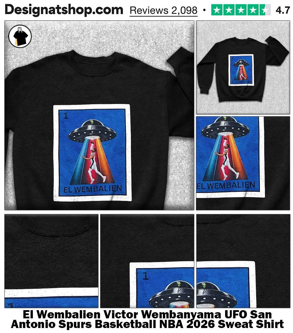 El Wembalien Victor Wembanyama UFO San Antonio Spurs Basketball NBA 2026 shirt