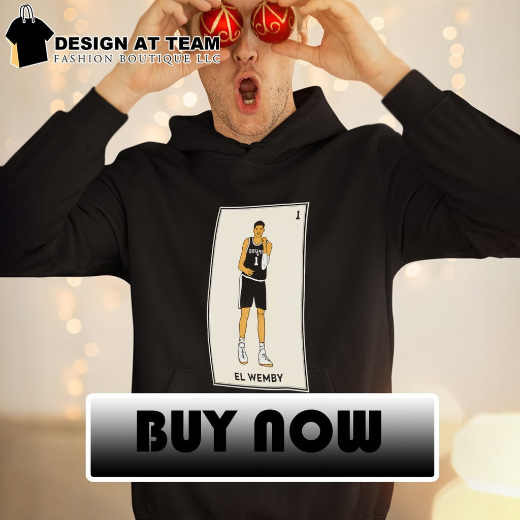 El Wemby Victor Wembanyama 1 San Antonio Spurs Basketball NBA card shirt