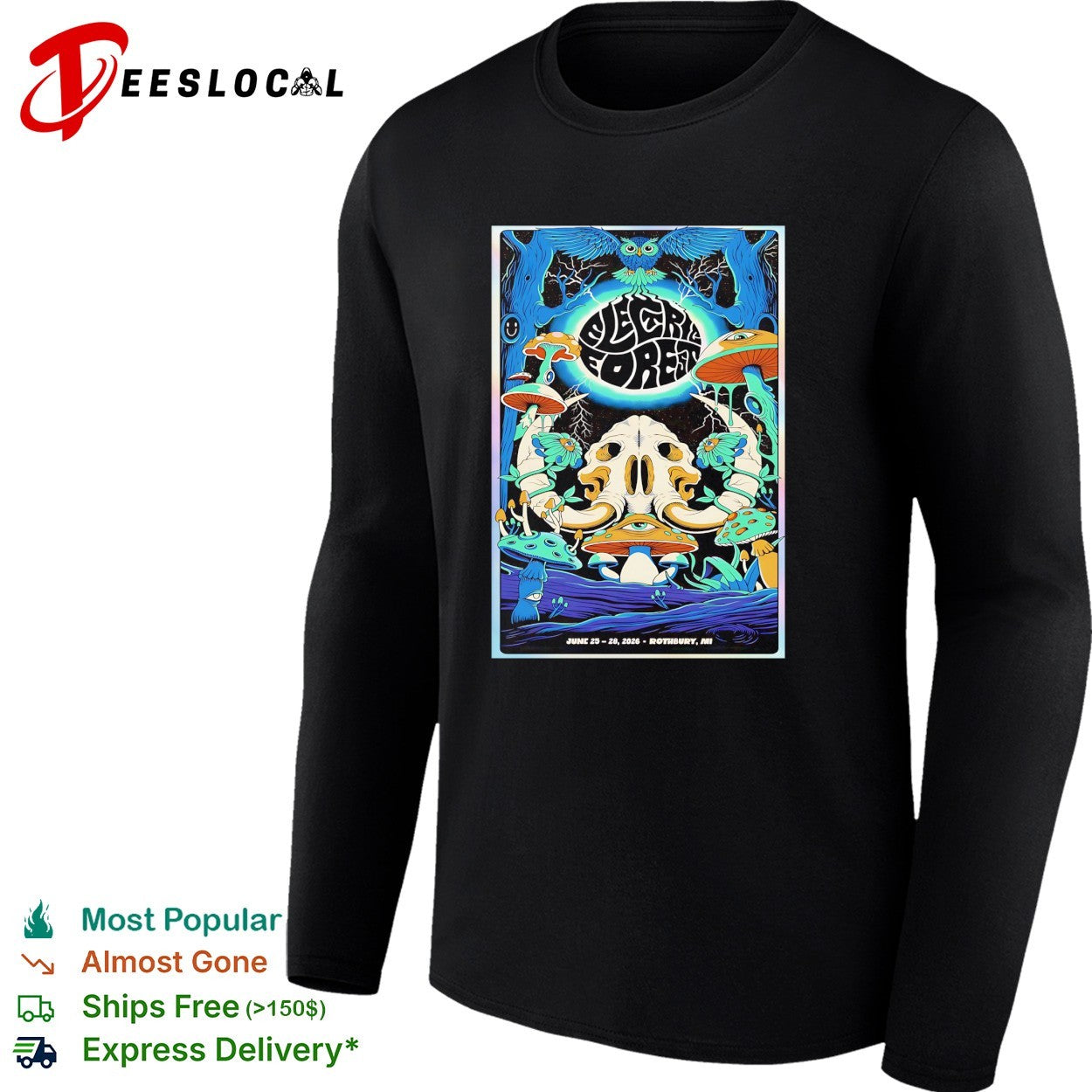Electric Forest 2026 Rothbury Michigan music festival shirt