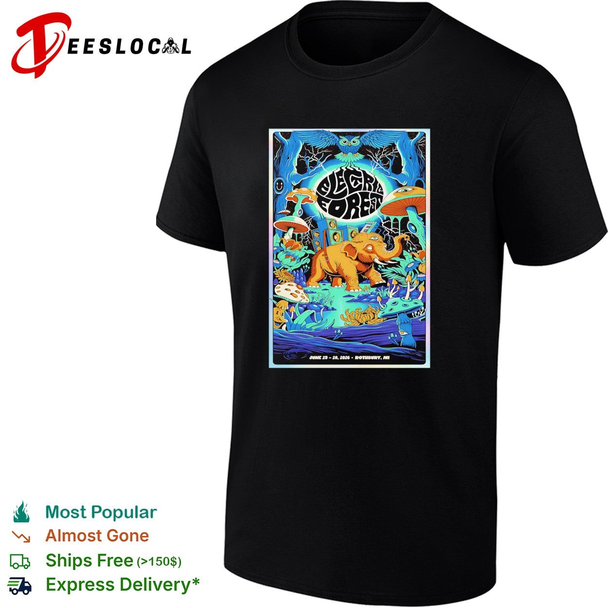 Electric Forest June 2026 Rothbury Michigan festival shirt