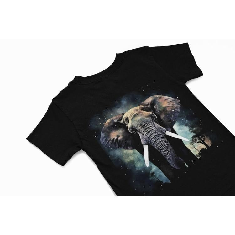 Elephant T-Shirt, Abstract elephant Graphic tee, African animal Tee, quirky animal Tee, Retro Tie Dye 70s style T-Shirt,...