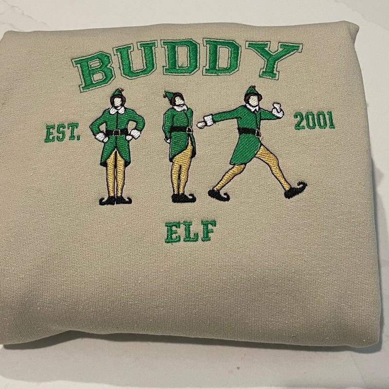 Elf embroidered sweatshirt T-Shirts, Hoodie | PrintMintTees.com