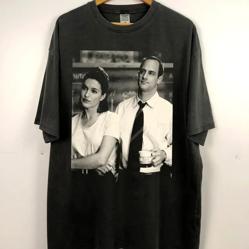Elliot Olivia Retro Comfort Elliot Stabler Olivia Benson Shirt Law Order SVU 90s Fan Shirt Hoodie Sweatshirt