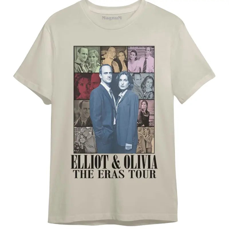 Elliot Stabler Olivia Benson Eras Tour Elliot Stabler Olivia Benson Law Order SVU Vintage 90S Tv Shirt 90s Vintage Halloween Shirt Hoodie Sweatshirt