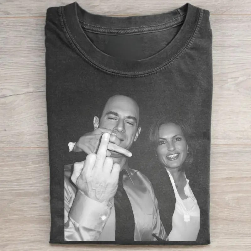 Elliot Olivia Shirt Vintage Law Order SVU Casual Funny Meme Shirt Short Sleeve Movie Character Teeshirt Biker T-Shirts, Hoodie, Sweatshirt